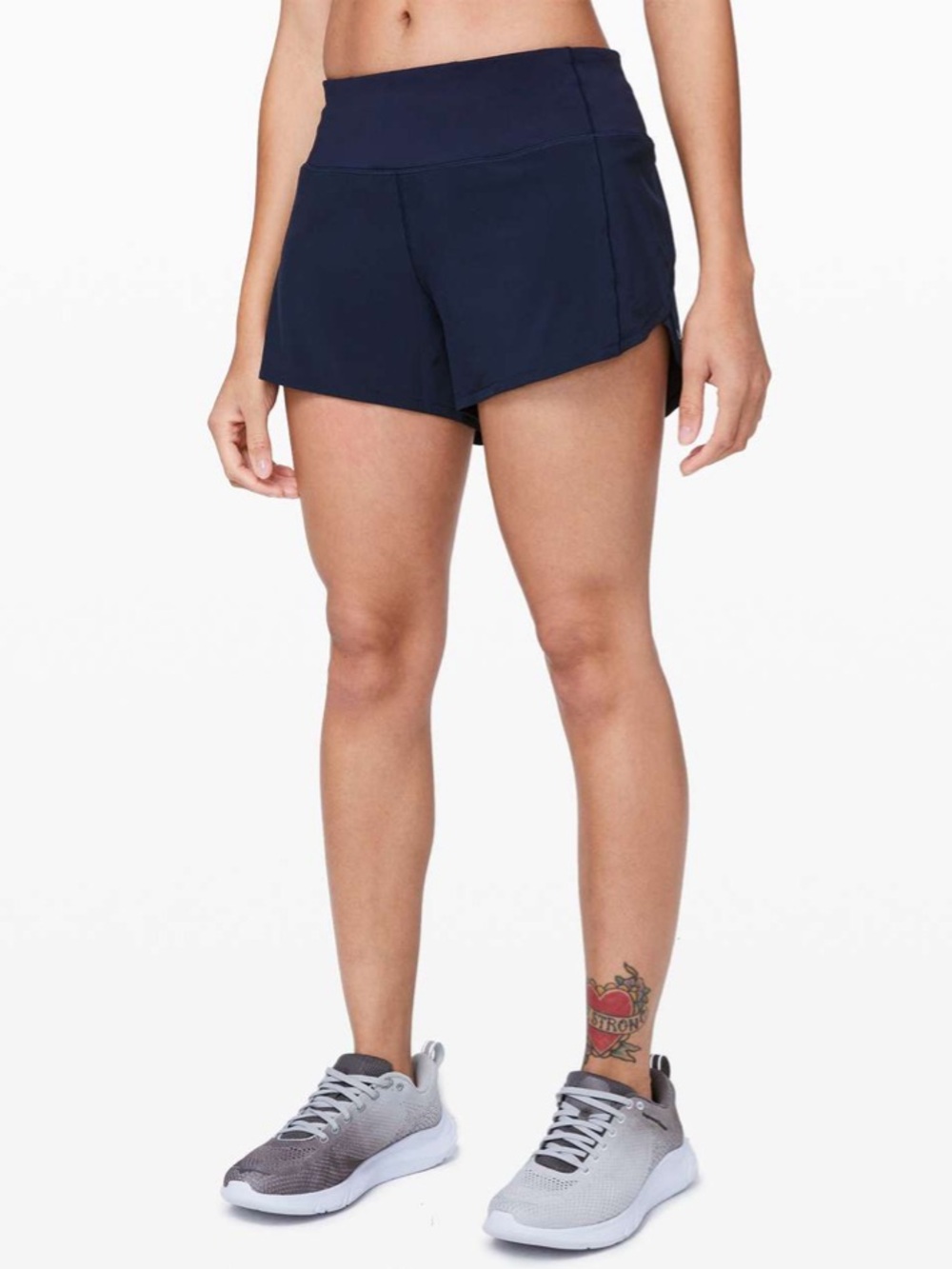 lululemon speed up 4” Shorts in True Navy